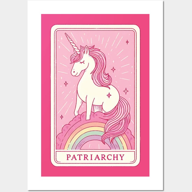 Patriarchy Unicorn Wall Art by Trendsdk